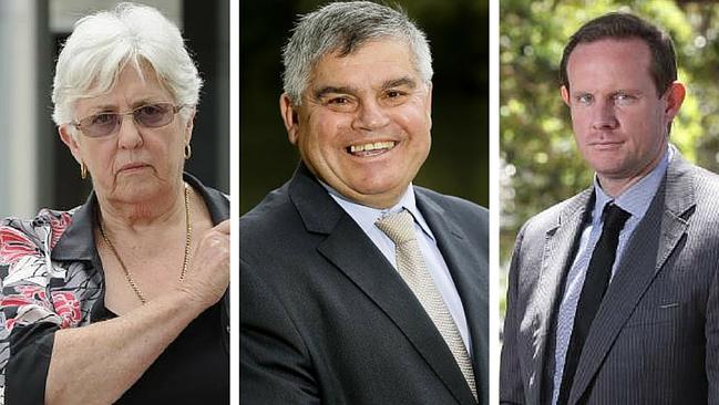 Ashfield Mayor Lucille McKenna, Marrickville Mayor Sam Iskandar and Leichhardt Mayor Darcy Byrne.