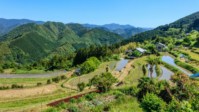 View from Takahara, a small settlement on the route. Picture: Getty Images