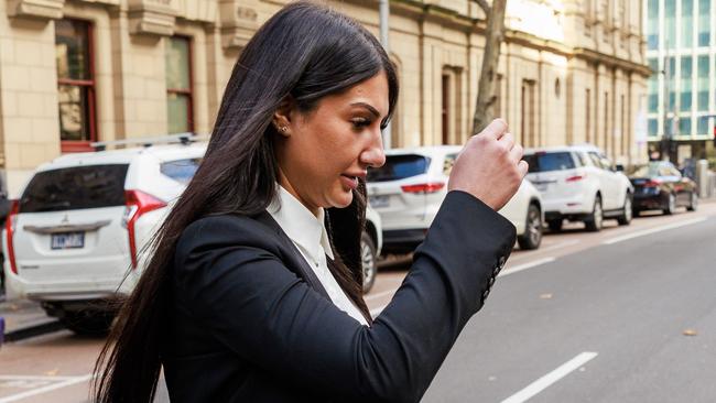 Athar Almatrah leaves the Melbourne Supreme Court. Picture: Aaron Francis