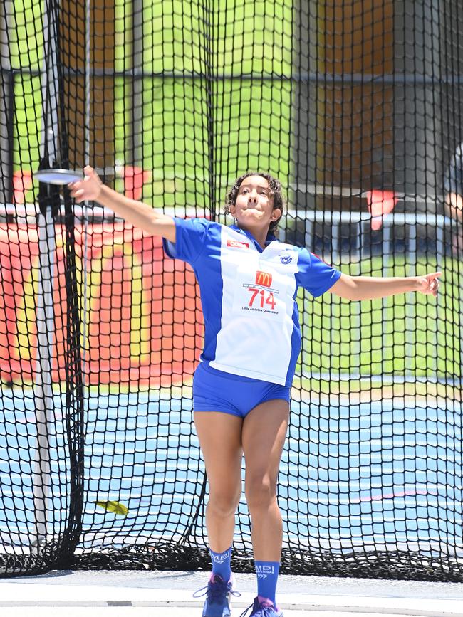 Queensland Little Athletics State Relay Championships. Saturday December 2, 2023. Picture, John Gass