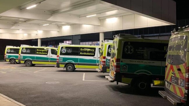 Ramping at Adelaide hospitals, including the RAH and the Modbury Hospital. Picture supplied by Phil Palmer of Ambulance Employees Association