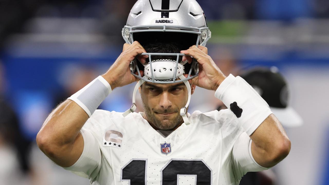 NFL news: Jimmy Garoppolo benched for Las Vegas Raiders, contract value, changes, Aidan O'Connell quarterback