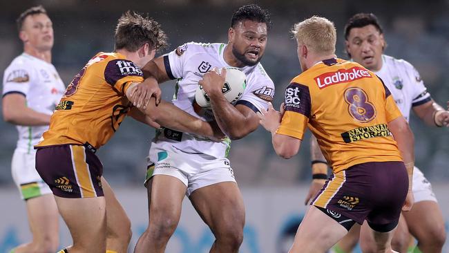 The Broncos’s defence was brutally exposed in the second half. Picture: Getty Images