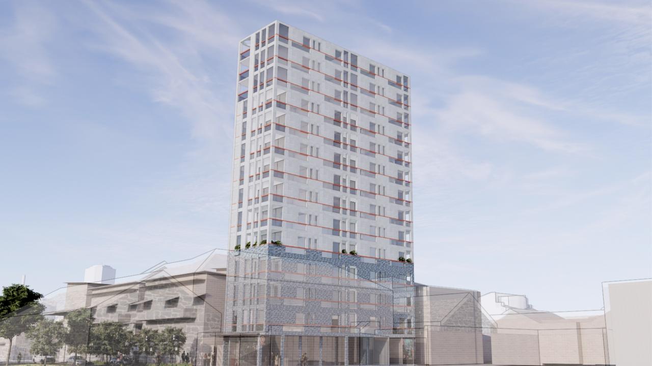 A visualisation of the Hocking Place affordable housing development. Picture: supplied