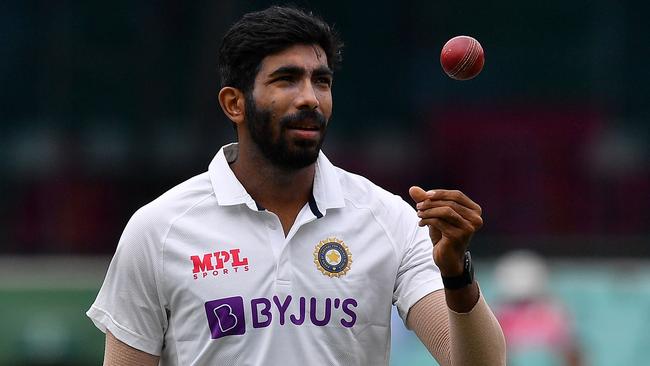 Indian paceman Jasprit Bumrah on day two. Picture: AFP