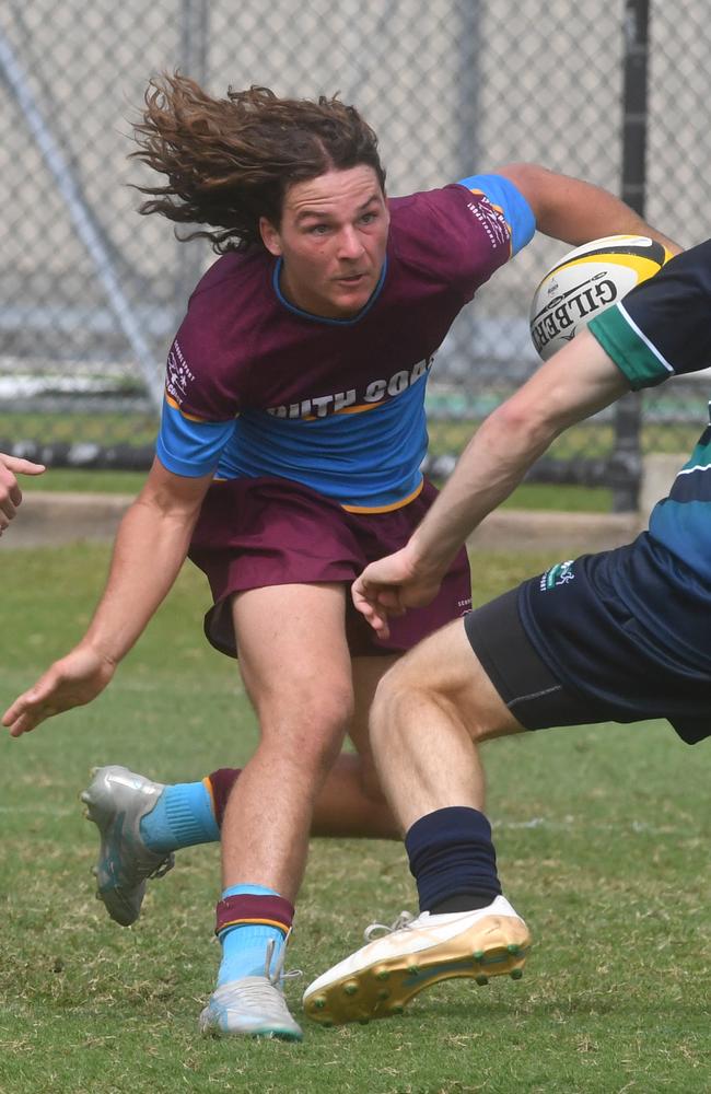 Isaac Fidock. QLD Rugby Union State Championships (17-18 years boys) at the Townsville Sports Precinct. Friday May 23. South Coast against Metro North. Picture: Evan Morgan