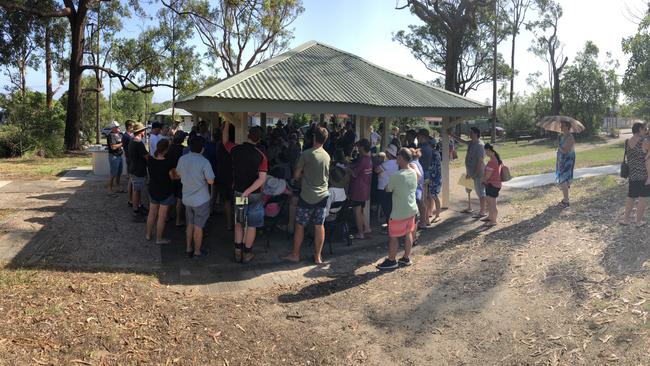 Salisbury residents rally to protest about the proposed development at Rosebank Square. Photo: Dave Roach 