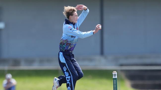 Will Parkinson. Hamwicks v Newcastle City, SG Moore Cup round three at Kahibah Oval. Picture: Sue Graham