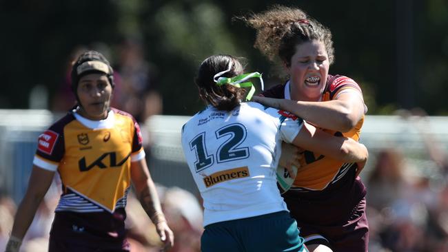 The Broncos proved too good for the Raiders with both of their wingers producing massive plays in the thrilling win. Picture: Regi Varghese/Getty Images