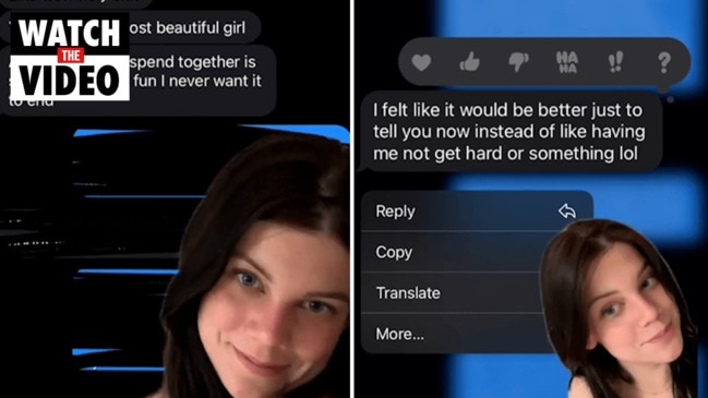 Woman shares "brutal" text from date