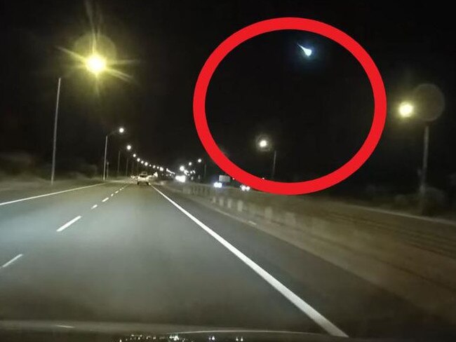 A woman’s dashcam has captured an incredible sighting that only comes around every 76 years.