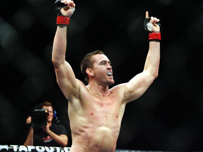 UFC 127 at Sydney Acer Arena February 27, 2011. Aussie Kyle Noke wins his fight against Tom Blackledge.