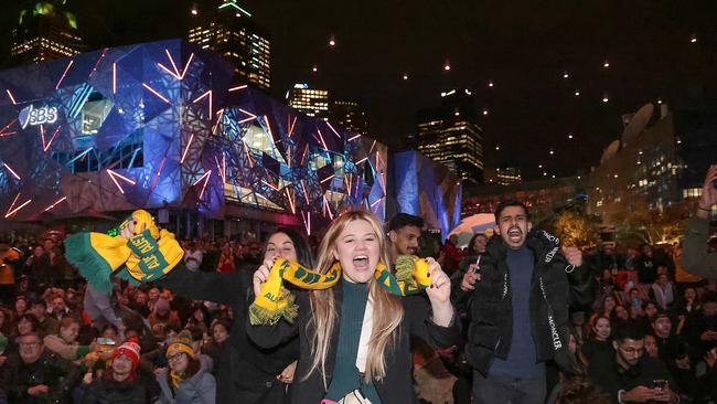 The nation is getting behind the Matildas.... but that creates additional pressure, according to their next opponents. Picture: Ian Currie