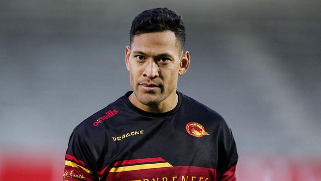 Catalans Dragons have released Israel Folau from his contract. Picture: AFP