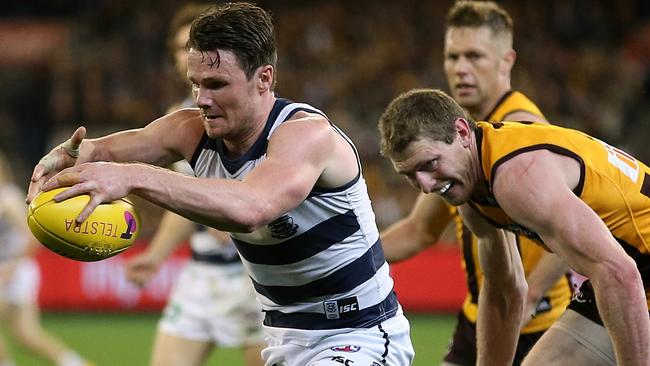 Geelong will play Hawthorn twice in 2017. Picture: Wayne Ludbey