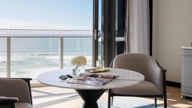 A suite at The Langham Gold Coast.