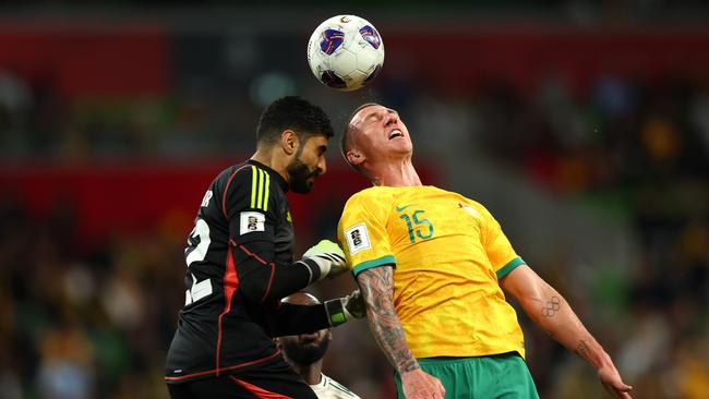 The Socceroos and Saudis couldn’t be separated. (Photo by Graham Denholm/Getty Images)