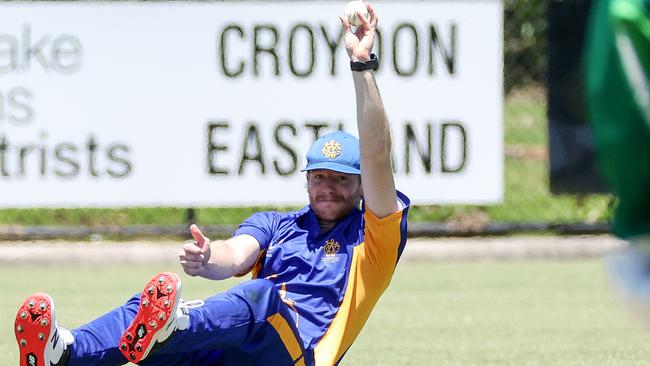 Jack Craig takes a catch for Williamstown. He is playing for them this year after a distinguished career in Albury Wodonga. Picture: George Salpigtidis