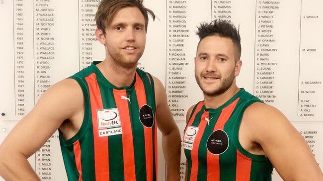 The Basin co-captains Shane Davidson (left) and Trevor Mills (right). Picture: Supplied.