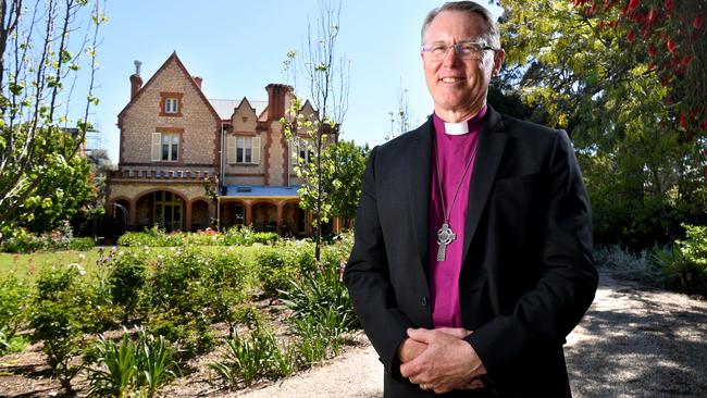 Archbishop Geoffrey Smith at Bishop's Court North Adelaide. Picture: Tricia Watkinson