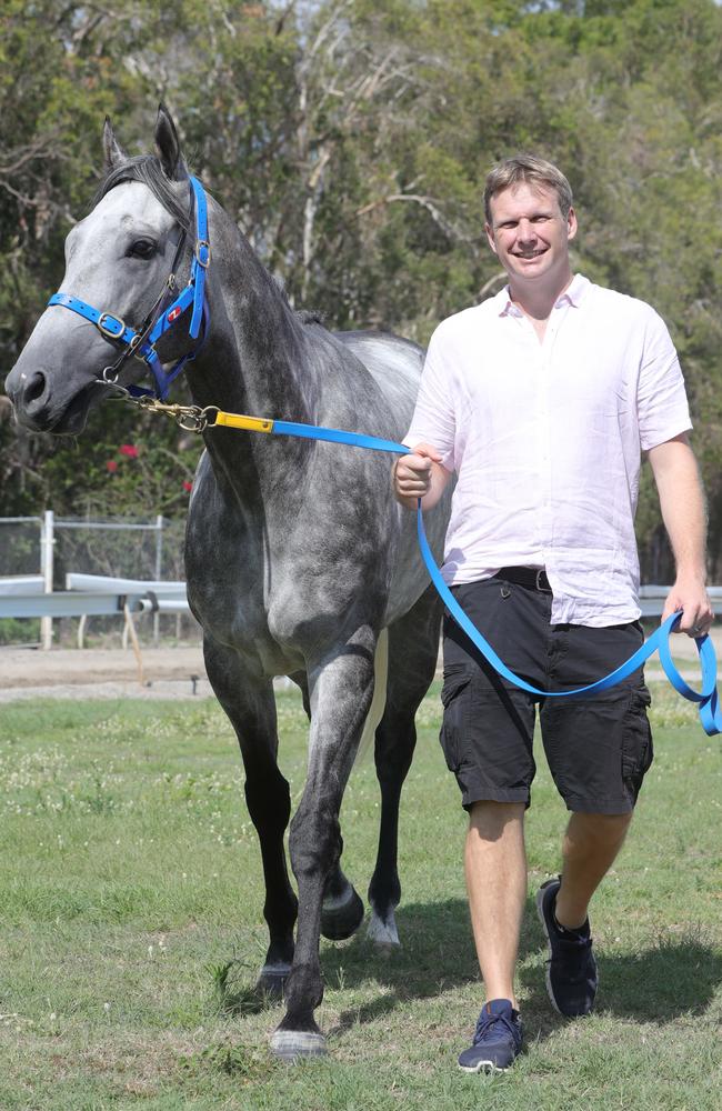 Leading trainer Bjorn Baker, pictured with Fun Fact, says he is excited for Sydney’s new race event, The Big Dance. Picture: Glenn Hampson