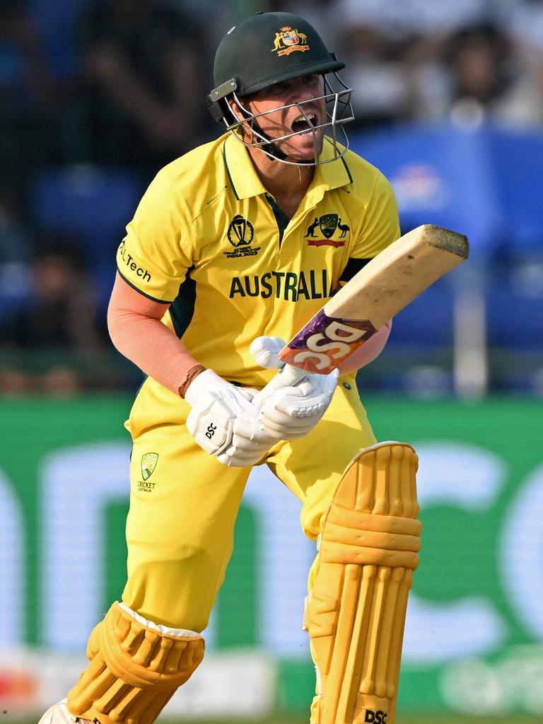 David Warner is in some form. Photo by Arun SANKAR / AFP