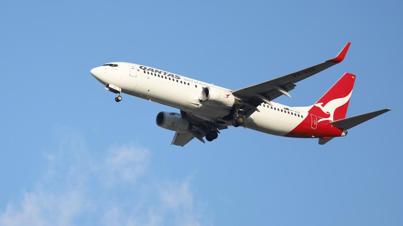 Qantas staff refused to let Charlie board the flight to see his father, leaving the 12-year-old boy in tears. Picture: Brendan Radke