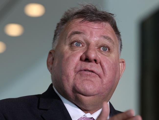 CANBERRA, AUSTRALIA NewsWire Photos MARCH 16 2021: Rogue MP Craig Kelly during a press conference where called on the Federal Government to halt the AstraZeneca vaccine rollout in line with Germany, Italy, France, and Spain, in Parliament House Canberra. Picture: NCA NewsWire / Gary Ramage