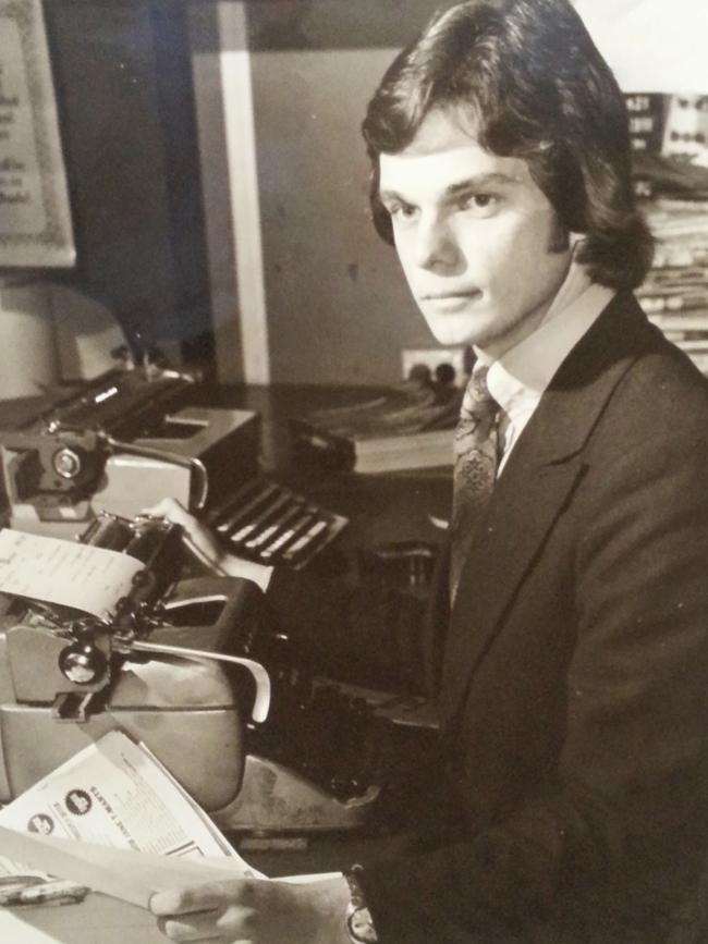 Flashback … Nine News foreign correspondent Robert Penfold. Picture: Supplied/Nine