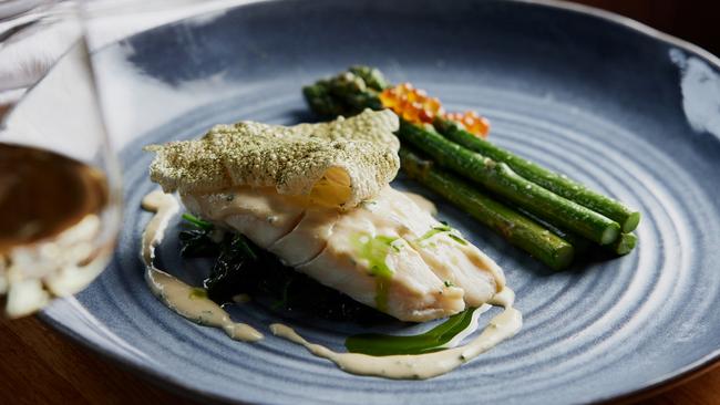 Blue eye trevalla with tarragon. MUST CREDIT Sam Shelley Mures Upper Deck. For TasWeekend Indulge One-time use only for re-use contact TW ed Kirsty Eade