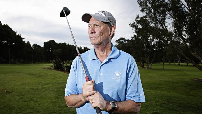 Warringah Golf Club president Scott Campbell on the 9th hole at Warringah Golf Course. Picture: Adam Yip.