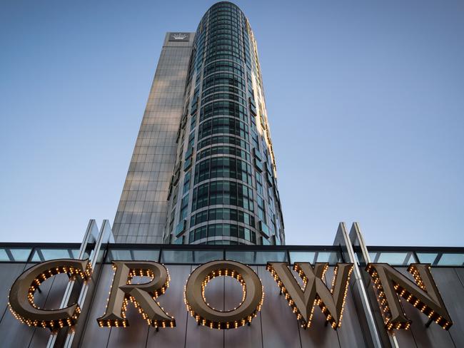 MELBOURNE, AUSTRALIA - OCTOBER 26: A general view of Crown Casino in Southbank on October 26, 2021 in Melbourne, Australia. The final report from the Victorian Royal Commission into Crown Resorts will be tabled in state parliament this morning. The investigation into Crown's suitability to retain its casino license in Melbourne was conducted by Ray Finkelstein QC, following allegations during inquiries in New South Wales and Victoria that Crown facilitated money laundering at its Melbourne and Perth casinos. (Photo by Darrian Traynor/Getty Images)