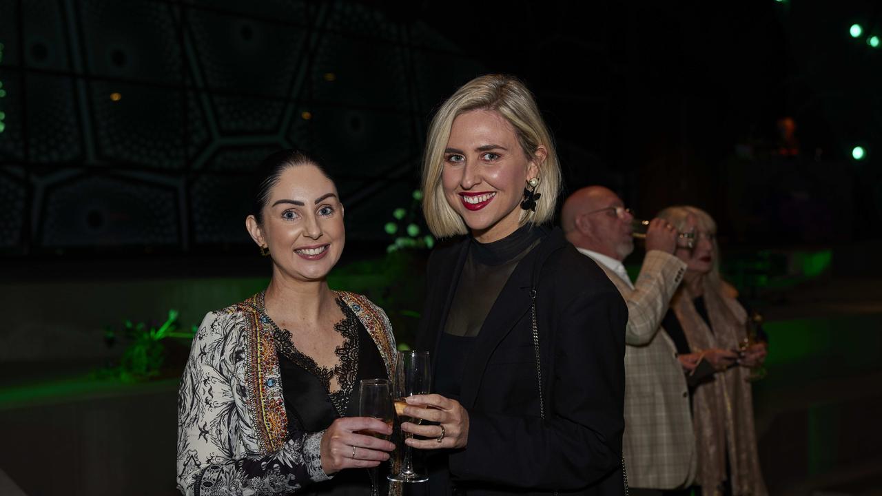 Cassie OÃ&#149;Brien and Katie Churchill at the We Are Phoenix launch party at HOTA. Picture: Chris Crawford (The Pulse with Portia Large)