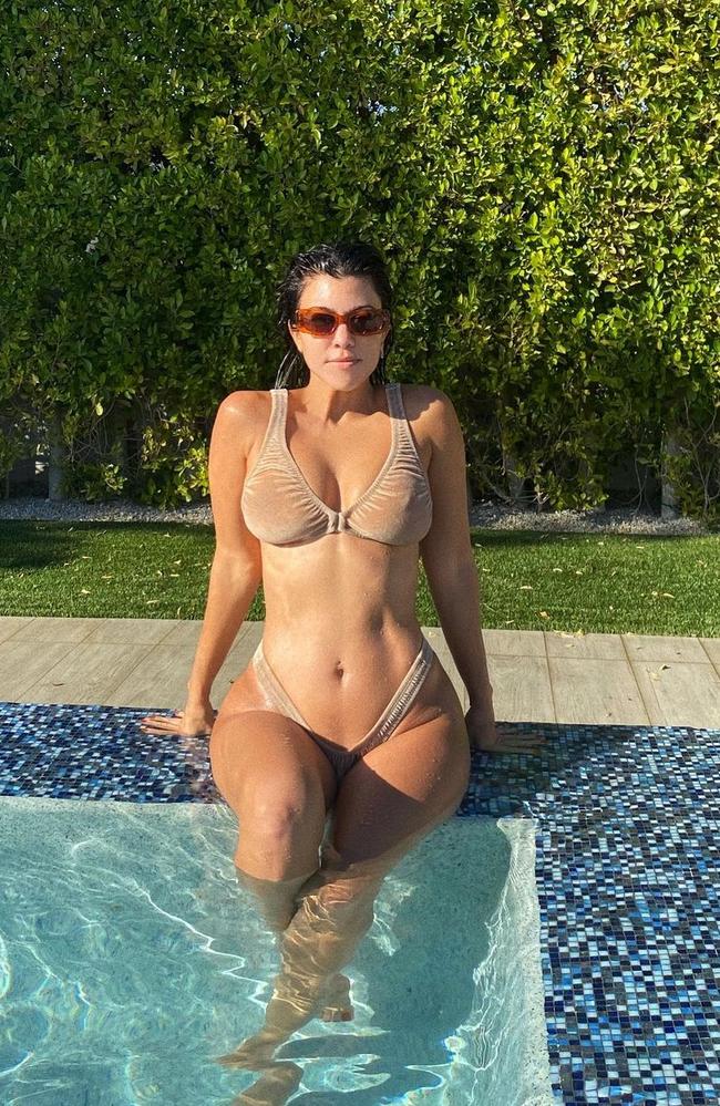 Kourtney Kardashian Porn - Kourtney Kardashian rocks tiny nude-look bikini on Instagram | news.com.au  â€” Australia's leading news site