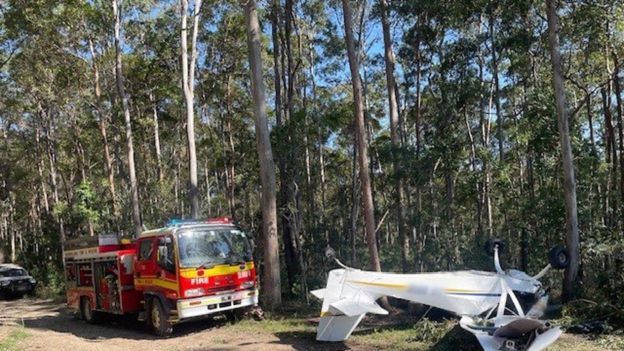 A plane crash into bushland east of Gympie on August 29.