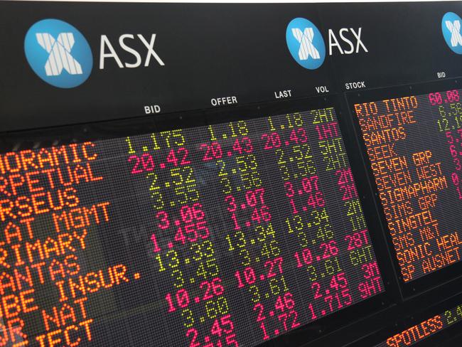 BCM NEWS 20/12/2011. Generic images of ASX stock prices board, Riverside Centre, Brisbane. Photographer: Liam Kidston.