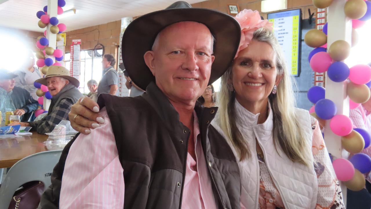 Rob and Lee Seitz from Kingaroy at Kumbia Racecourse Melbourne Cup