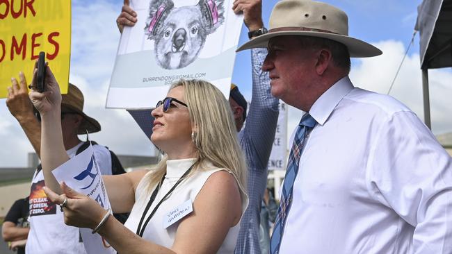 Barnaby Joyce’s wife Vikki Campion clarified that his remarks were directed at himself, expressing disappointment at bystanders who filmed the incident instead of offering assistance, and recounted instances of Joyce helping others in need. Picture: NCA NewsWire / Martin Ollman