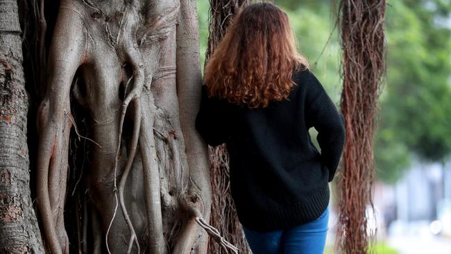 Kevin Correll's daughter, Jazz, talks with the Dear Rachelle podcast team. Picture: Jeff Darmanin