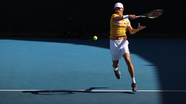 Chris O’Connell will be back on the ATP Tour in mid-February after recovering from a minor injury sustained at the Australian Open. Picture: AFP