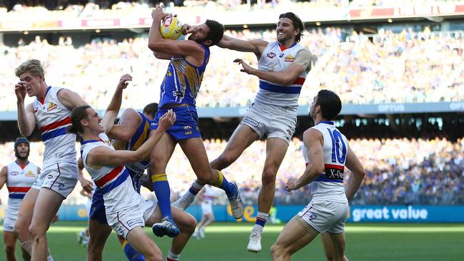 Perth Stadium is getting ready to host fans again. Picture: AAP