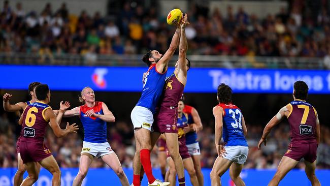 Just five of Brodie Grundy’s hitouts went to his teammates’ advantage. Picture: Getty Images