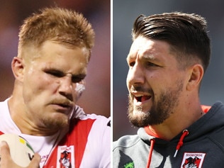 Jack de Belin's teammates at the Dragons will continue to support him, captain Gareth Widdop says.