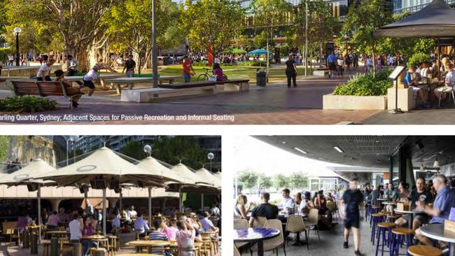 Examples of what The Promenade could look like according to the draft master plan. Picture: Supplied