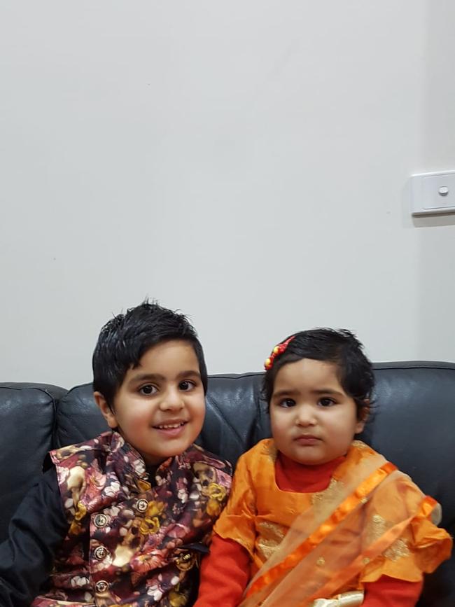 Ayan and his sister Ahana. Picture: Supplied