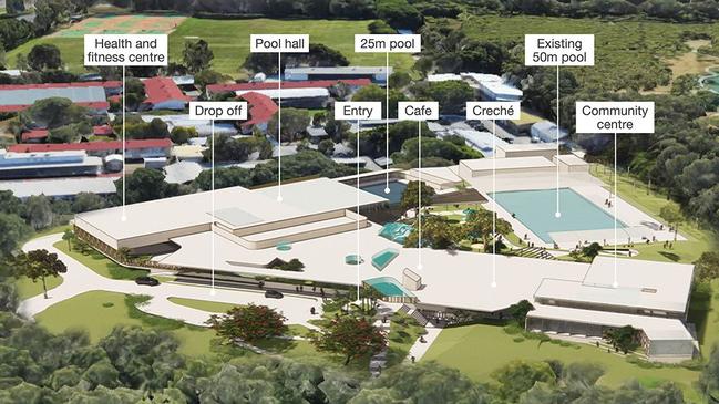 The Palm Beach Aquatic Centre upgrade on the southern end of the Gold Coast.
