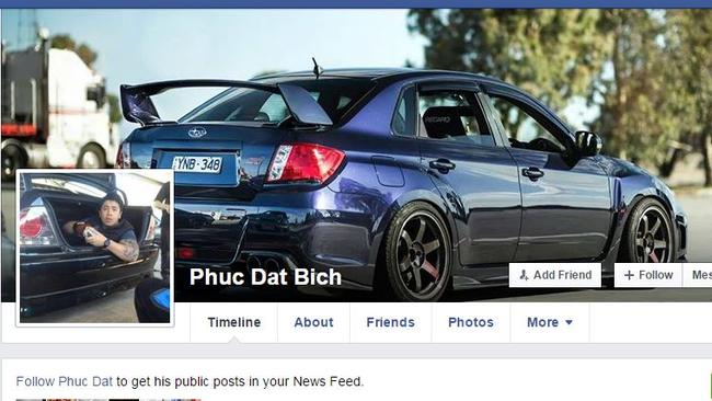 Phuc Dat Bich’s Facebook account which he says is fake.