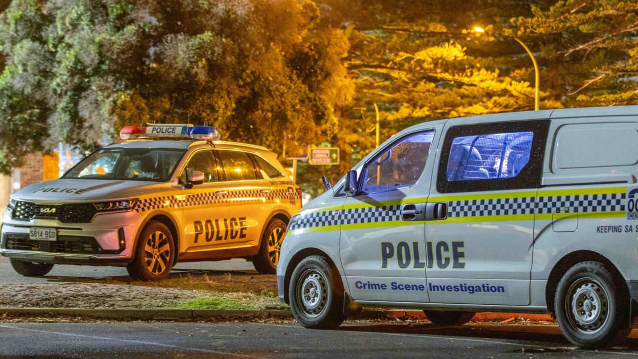 Police and paramedics were called to Outer Harbor amid reports of an incident involving a firearm. Picture: Ben Clark