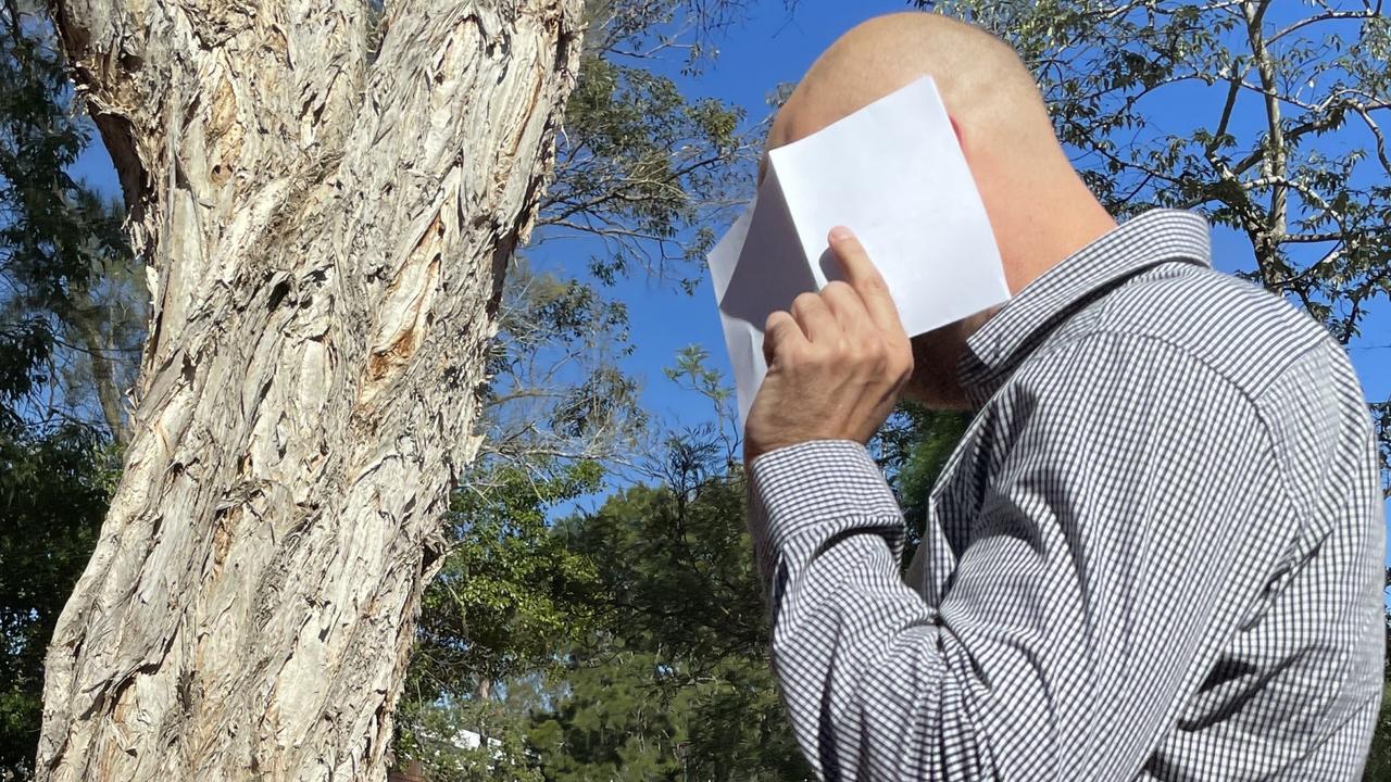 James Andrew Garratt outside Noosa Magistrates Court.