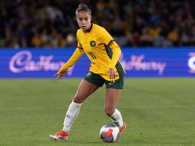 Mary Fowler is a late withdrawal from the friendly against Korea Republic. Picture: Steve Christo - Corbis/Corbis via Getty Images